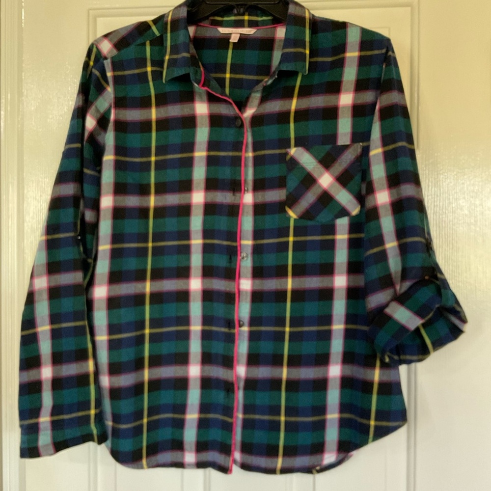 Victoria's Secret Vibrant Plaid Pajama set